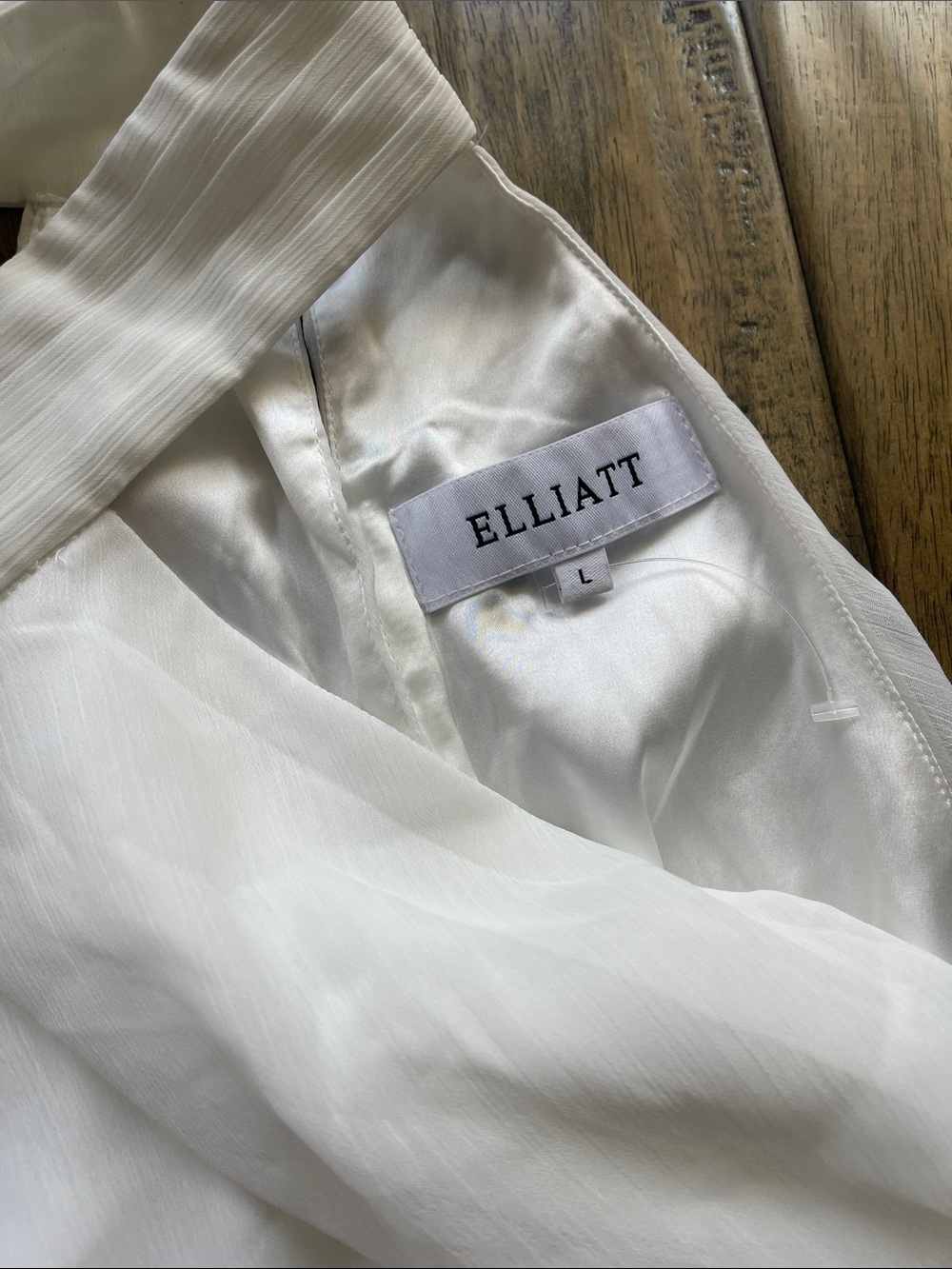 ELLIATT Poppy Cape Gown Tiered Dress in White - Picture 5 of 6
